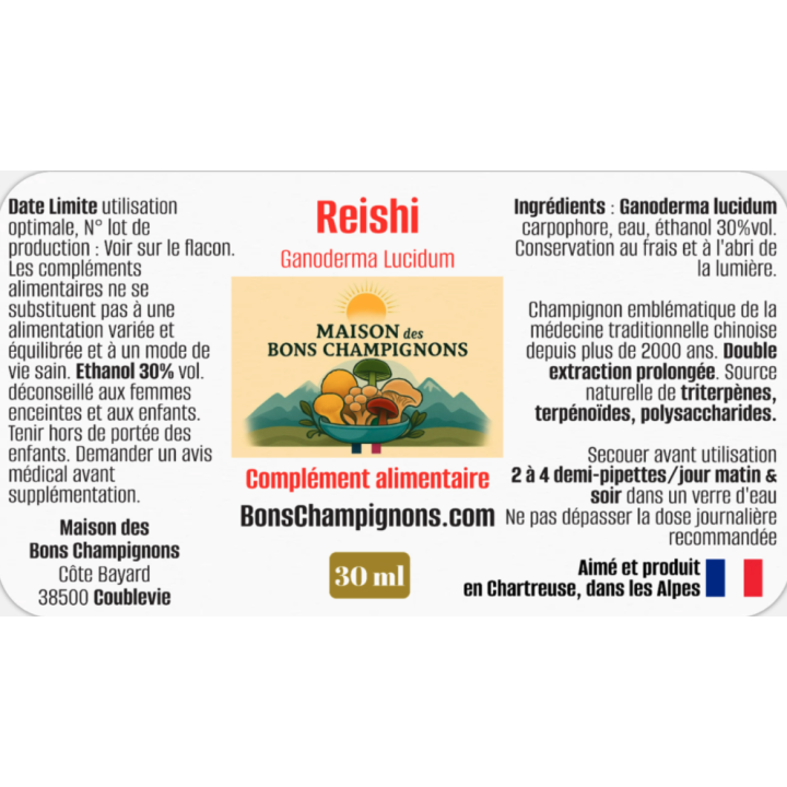 3 mois pack Duo Yin Yang – Reishi Crinière de Lion | Extraits Bio | Maison des Bons Champignons – COUBLEVIE, VOIRON, Chartreuse