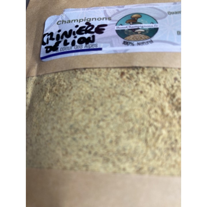 Bons Champignons CRINIERE DE LION cultivé à Coublevie, France